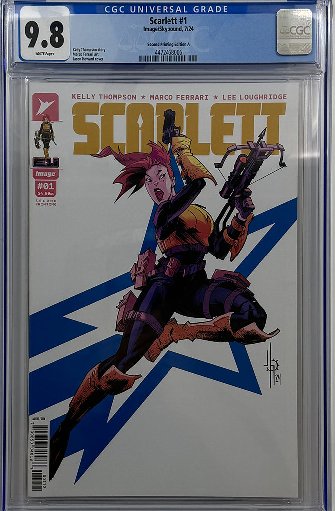 SCARLETT #1 | Second Printing Cvr A Jason Howard Scarlett | CGC 9.8