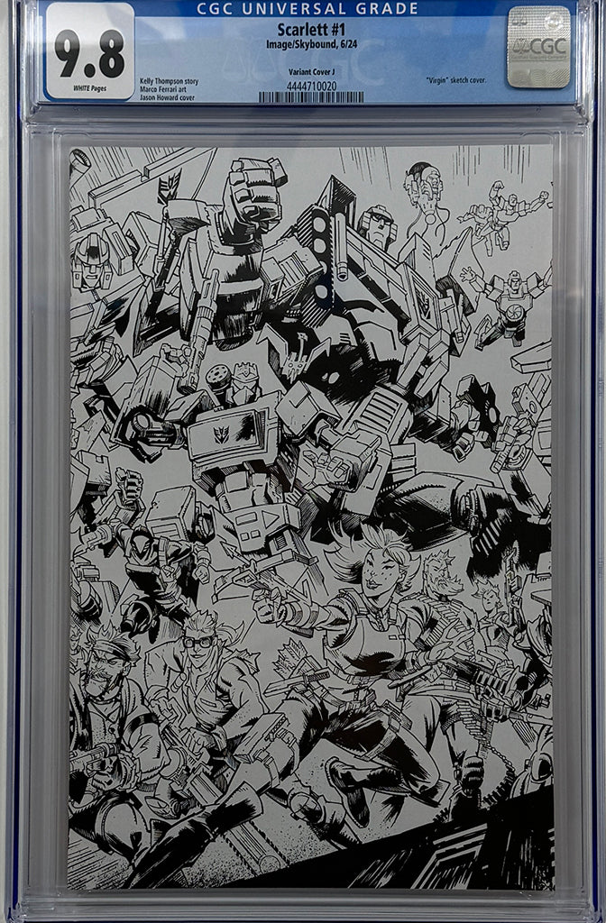 SCARLETT #1 (OF 5) | CVR J B&W JASON HOWARD CONNECTING EU ANNIVERSARY VARIANT | CGC 9.8