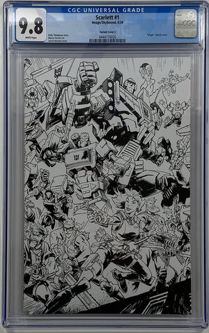 SCARLETT #1 (OF 5) | CVR J B&W JASON HOWARD CONNECTING EU ANNIVERSARY VARIANT | CGC 9.8