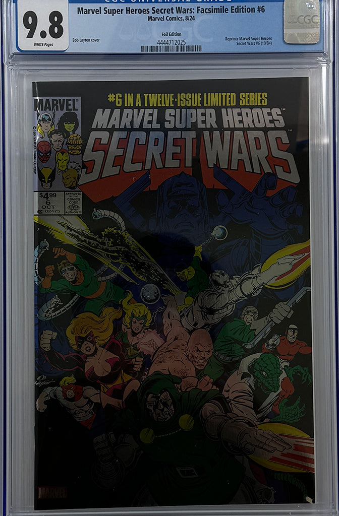 MARVEL SUPER HEROES SECRET WARS #6 | FACSIMILE EDITION FOIL VARIANT | CGC  9.8