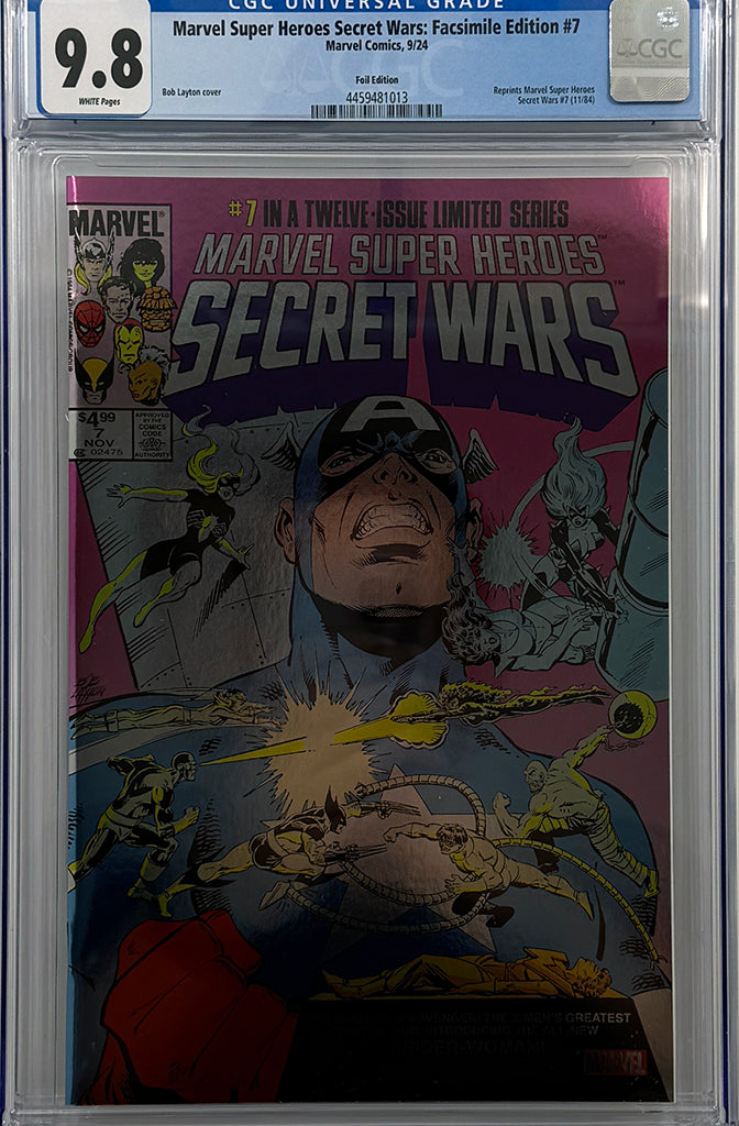 MARVEL SUPER HEROES SECRET WARS #7 | FACSIMILE EDITION FOIL VARIANT | CGC 9.8