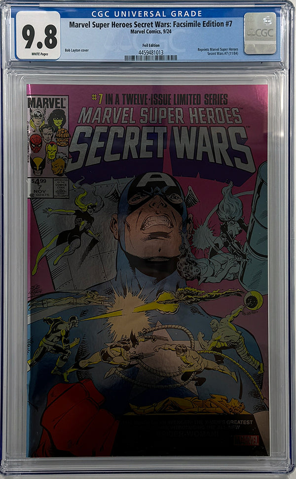 MARVEL SUPER HEROES SECRET WARS #7 | FACSIMILE EDITION FOIL VARIANT | CGC 9.8