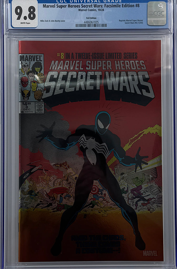 MARVEL SUPER HEROES SECRET WARS #8 | FACSIMILE EDITION FOIL VARIANT | CGC 9.8