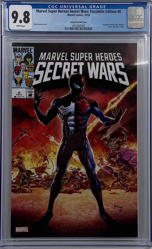 SECRET WARS #8  | MICO SUAYAN EXCLUSIVE TRADE VARIANT | CGC 9.8