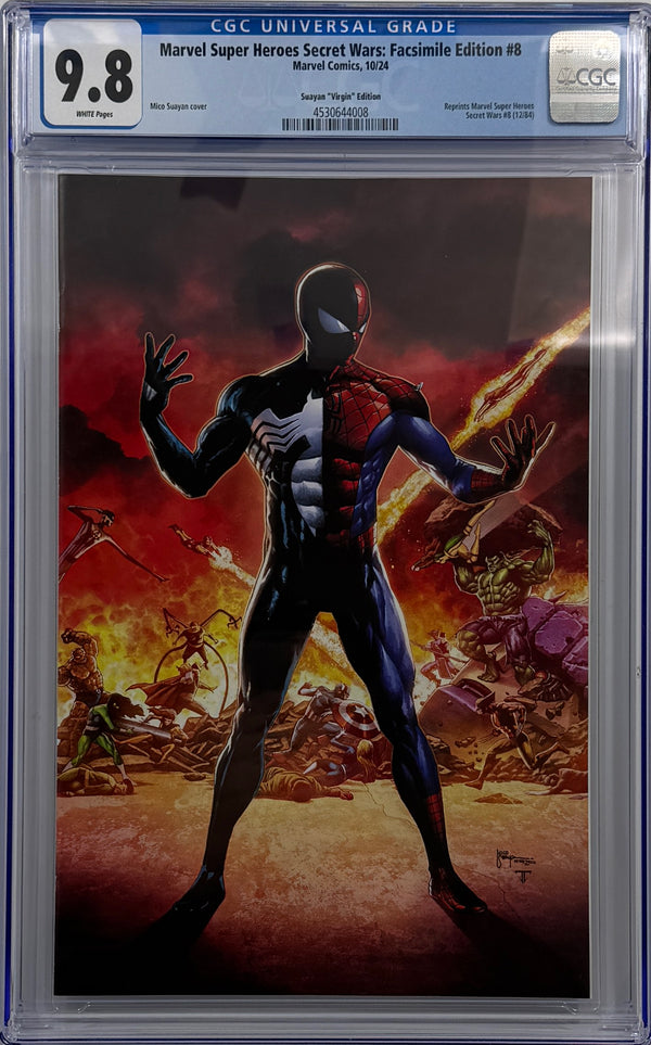 SECRET WARS #8  | MICO SUAYAN EXCLUSIVE VIRGIN VARIANT | CGC 9.8