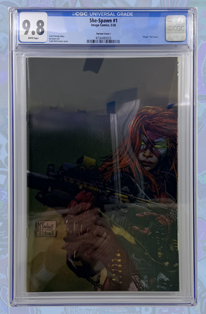 She Spawn #1 (Of 5) 1:100 Ratio Todd McFarlane Foil Variant | CGC 9.8