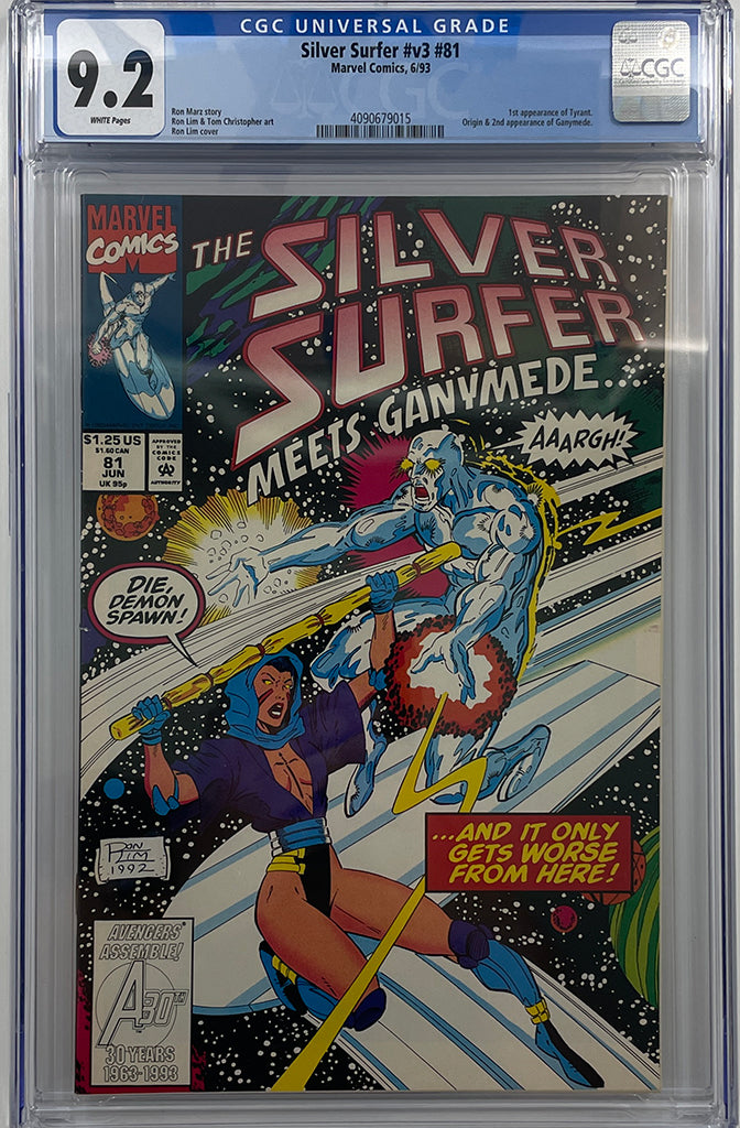 Silver Surfer V.3 #81 | 1st App of Tyrant | CGC 9.2