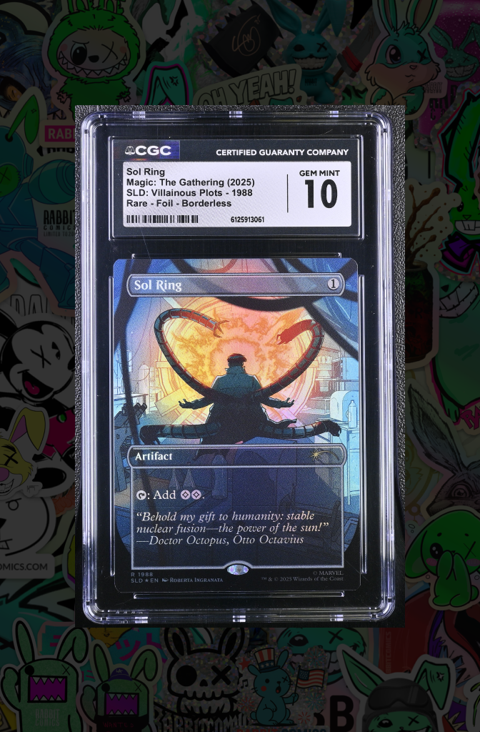 Sol Ring | MTG | Spider-Man Secret Lair 1988 | Rare Foil Borderless | CGC 10