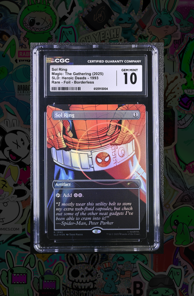 Sol Ring | MTG | Spider-Man Secret Lair 1993 | Rare Foil Borderless | CGC 10