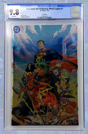 DC X Sonic The Hedgehog The Metal Legion #1 (Of 5) Foil Variant | CGC 9.8