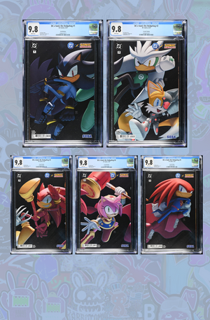 DC X Sonic The Hedgehog #1- #5 | Connecting Set | 5 SLABS | CGC 9.8