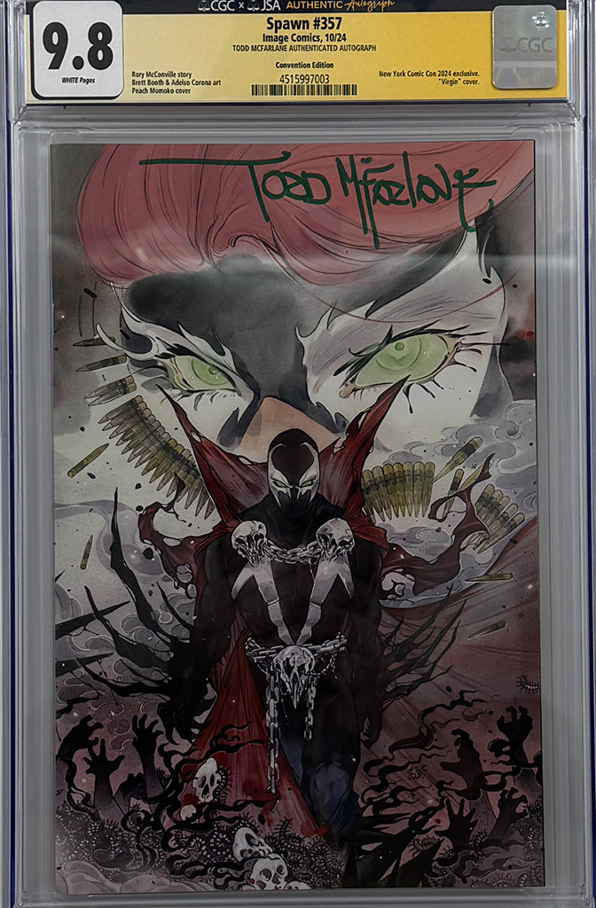 SPAWN #357 | NYCC PEACH MOMOKO VARAINT | CGC SS 9.8 (JSA)