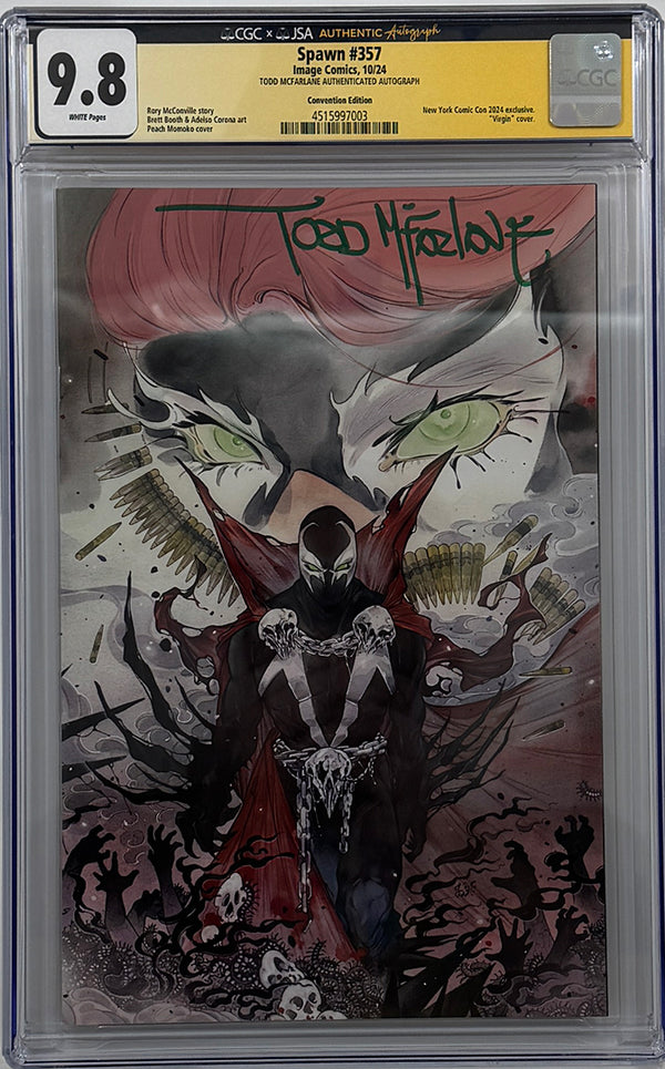 SPAWN #357 | NYCC PEACH MOMOKO VARAINT | CGC SS 9.8 (JSA)