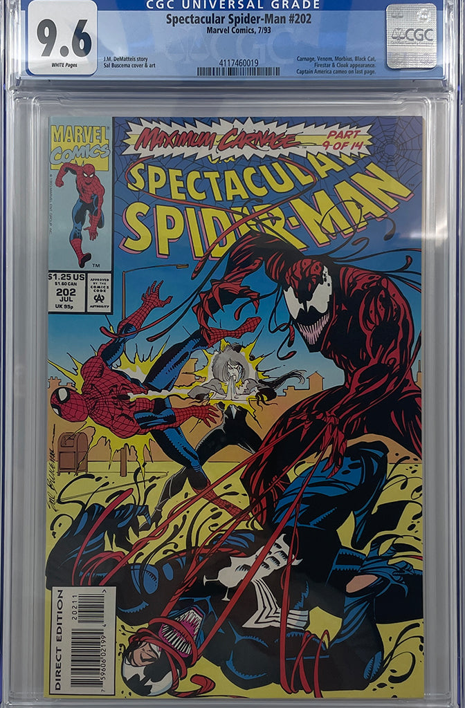 Spectacular Spider-Man #202 | Maximum Carnage Part 9 of 14 | CGC 9.6