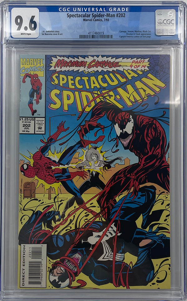 Spectacular Spider-Man #202 | Maximum Carnage Part 9 of 14 | CGC 9.6