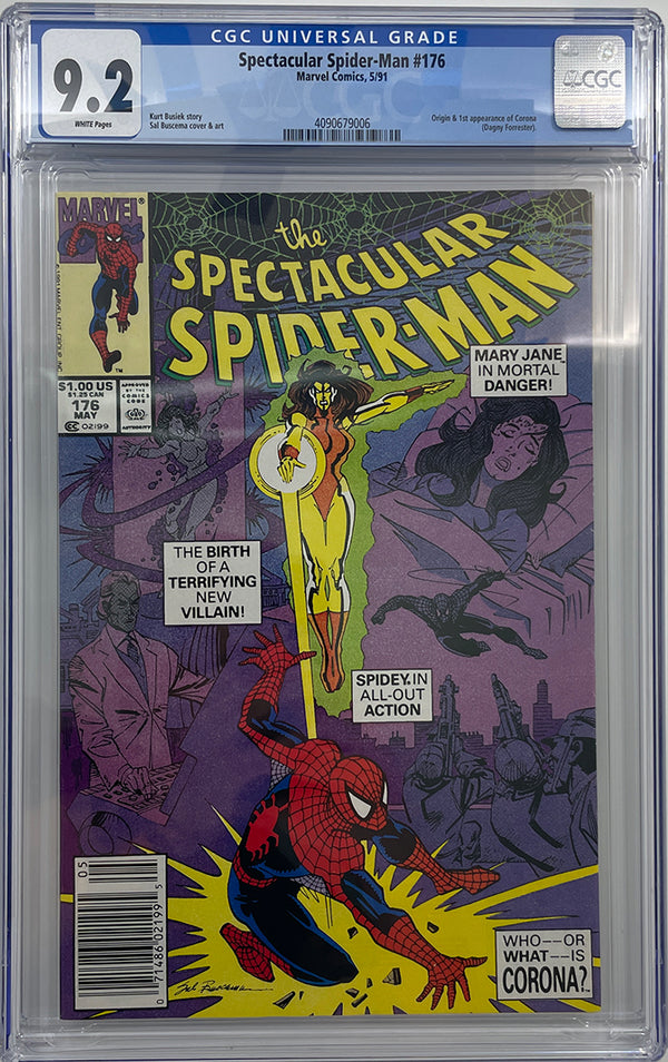 Spectacular Spider-Man #176 | 1st app of Corona | CGC 9.2