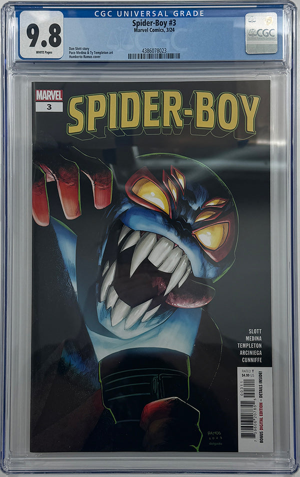 SPIDER-BOY #3 | MAIN COVER | CGC 9.8
