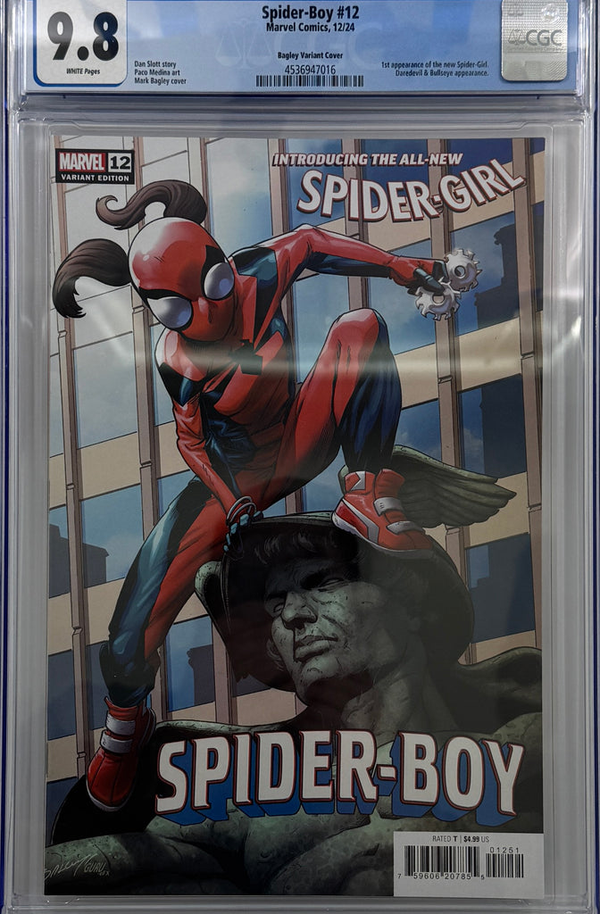 SPIDER-BOY #12 | Mark Bagley Variant | 1st Spider-Girl | CGC 9.8