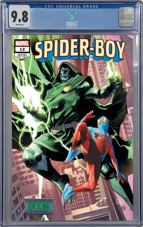 SPIDER-BOY #12 | Galmon & Aburtov DOOM Variant | 1st Spider-Girl | CGC 9.8 | PREORDER