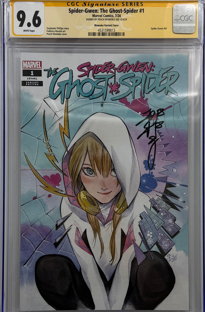 Spider-Gwen: Ghost Spider #1 | Peach Momoko Exclusive Trade Variant | CGC SS 9.6