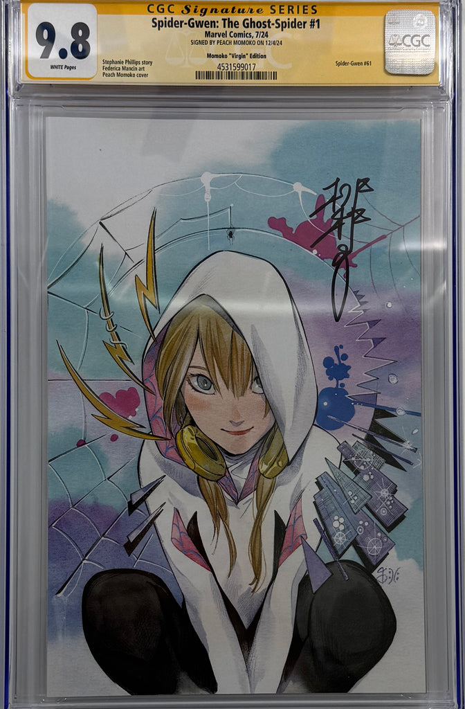Spider-Gwen: Ghost Spider #1 | Peach Momoko Exclusive Virgin Variant | CGC SS 9.8
