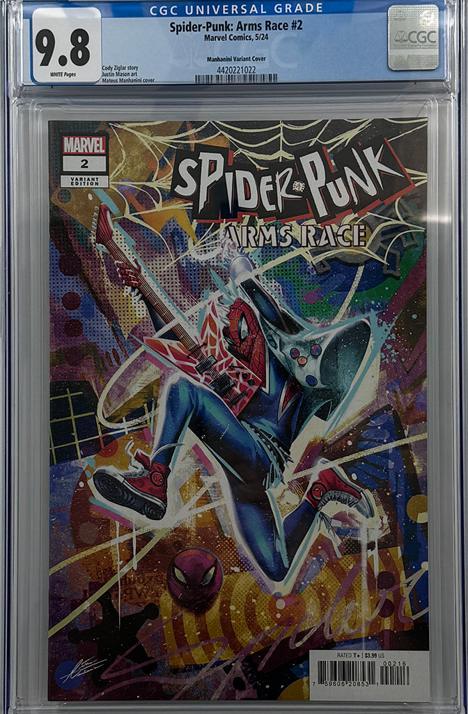 SPIDER-PUNK: ARMS RACE #2 | MATEUS MANHANINI 1:25 RATIO VARIANT | CGC 9.8
