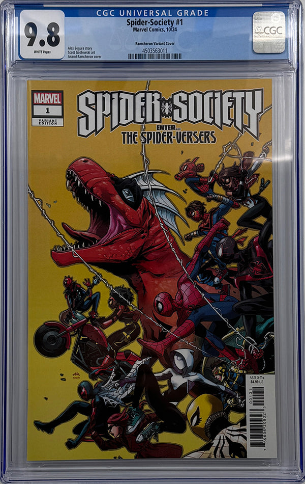 SPIDER-SOCIETY #1 | ANAND RAMCHERON VARIANT | CGC 9.8