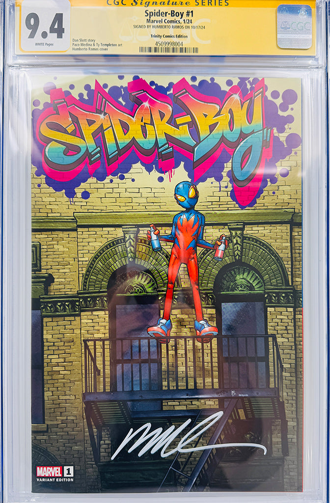 SPIDER-BOY #1 | HUMBERTO RAMOS EXCLUSIVE GRAFFITI EDITION | CGC 9.4