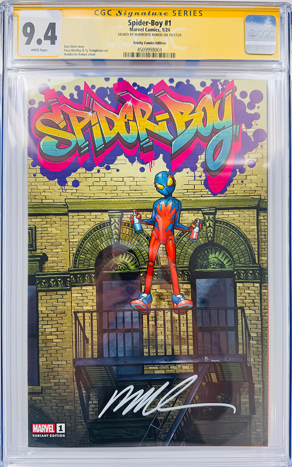 SPIDER-BOY #1 | HUMBERTO RAMOS EXCLUSIVE GRAFFITI EDITION | CGC 9.4