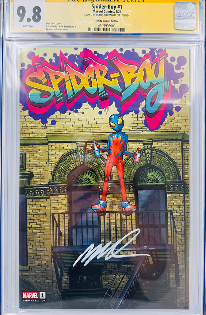 SPIDER-BOY #1 | HUMBERTO RAMOS EXCLUSIVE GRAFFITI EDITION | CGC 9.8
