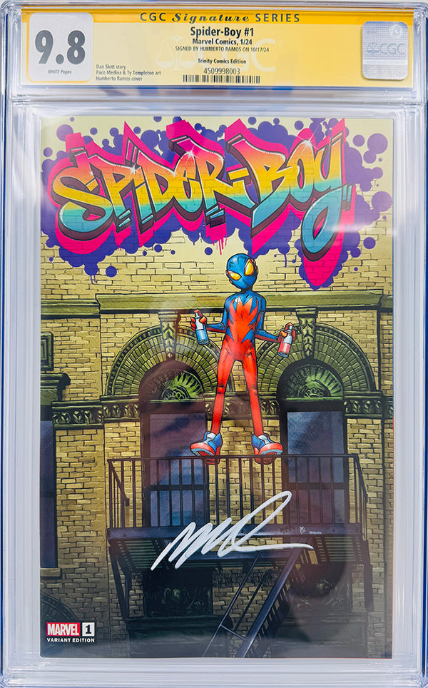 SPIDER-BOY #1 | HUMBERTO RAMOS EXCLUSIVE GRAFFITI EDITION | CGC 9.8