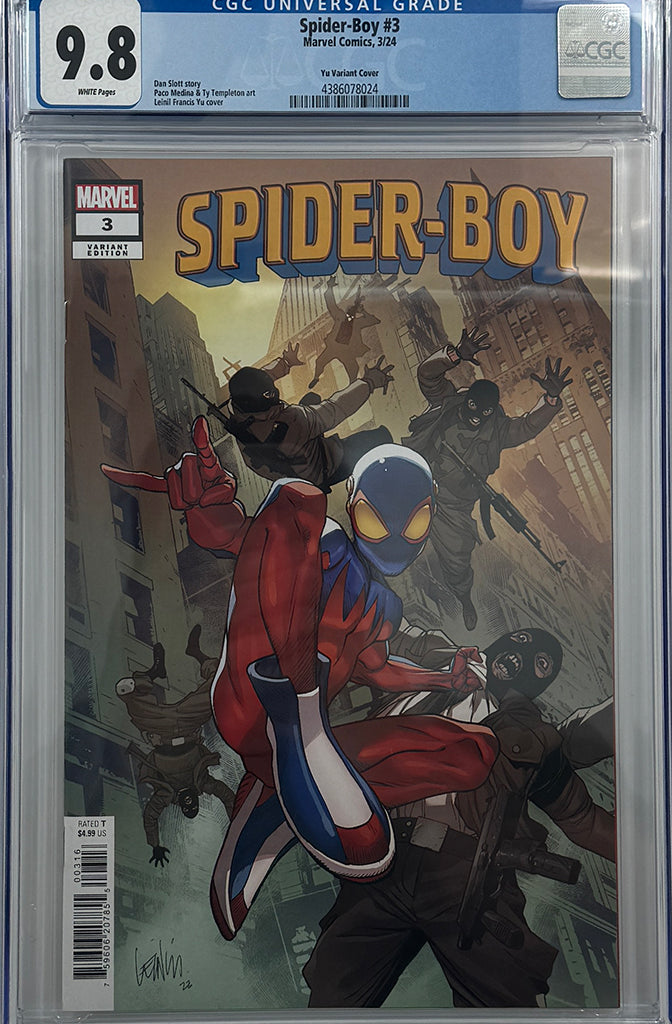 SPIDER-BOY #3 | LEINIL YU 1:25 VARIANT | CGC 9.8