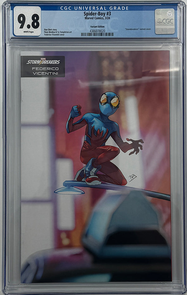 SPIDER-BOY #3 | FEDERICO VICENTINI STORMBREAKERS VARIANT | CGC 9.8