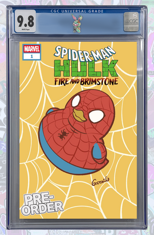 SPIDER-MAN/HULK: FIRE AND BRIMSTONE #1 GODTAIL MARVEL DUCK VARIANT | CGC 9.8 | PREORDER