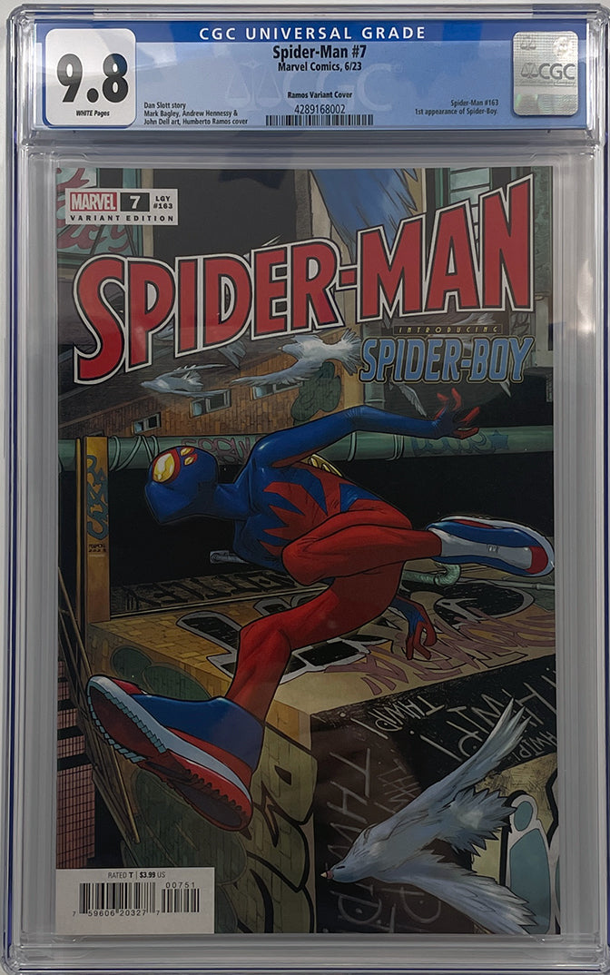 SPIDER-MAN #7 | RAMOS TOP SECRET SPOILER VARIANT | 1st App Spider-Boy ...