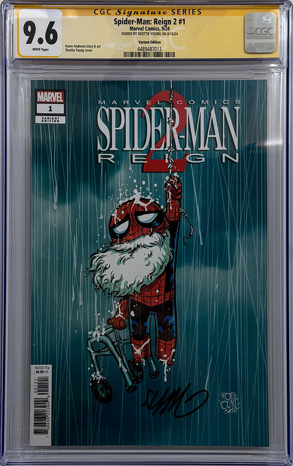 Spider-Man Reign II #1 | Skottie Young Variant | Signed by Skottie Young | CGC SS 9.6