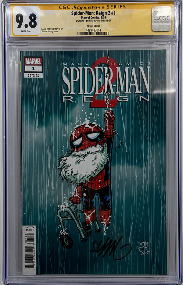 Spider-Man Reign II #1 | Skottie Young Variant | Signed by Skottie Young | CGC SS 9.8