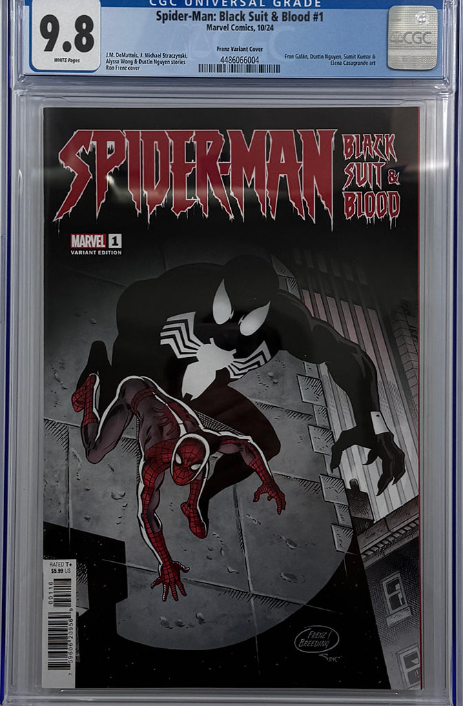 SPIDER-MAN: BLACK SUIT & BLOOD #1 | RON FRENZ 1:25 RATIO VARIANT | CGC 9.8