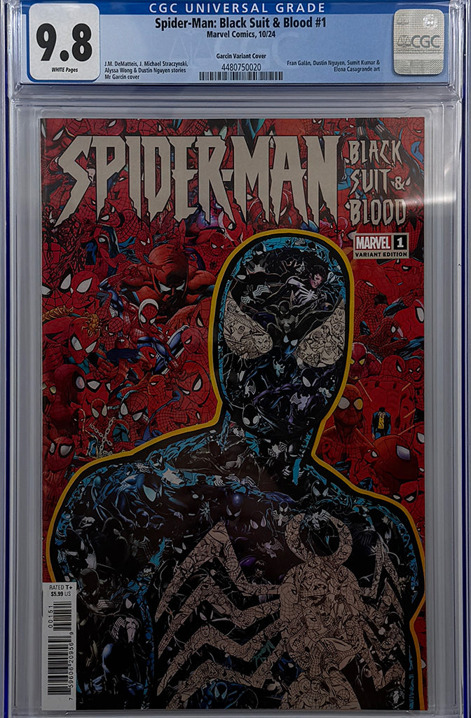 SPIDER-MAN: BLACK SUIT & BLOOD #1 | MR. GARCIN VARIANT | CGC 9.8