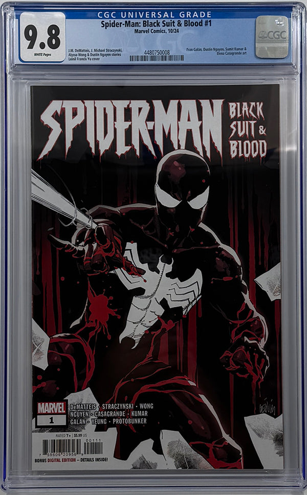 SPIDER-MAN: BLACK SUIT & BLOOD #1 | MAIN COVER | CGC 9.8