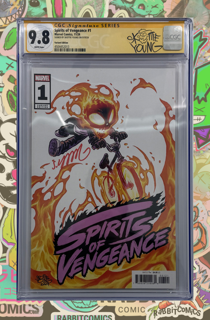 SPIRITS OF VENGEANCE #1 | SKOTTIE YOUNG VARIANT | CGC SS 9.8 (SKOTTIE LABEL)