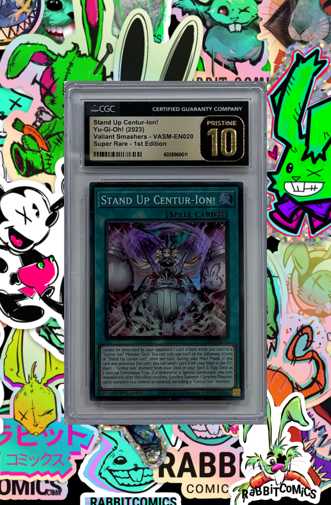 Stand Up Centur-Ion!  - Yu-Gi-Oh! (2023) | Valiant Smashers VASM-EN020 | SUPER RARE | CGC PRESTINE 10