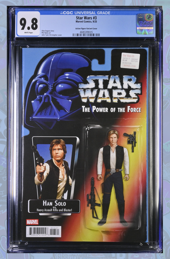 Star Wars #3 John Tyler Christopher Action Figure Variant | CGC 9.8