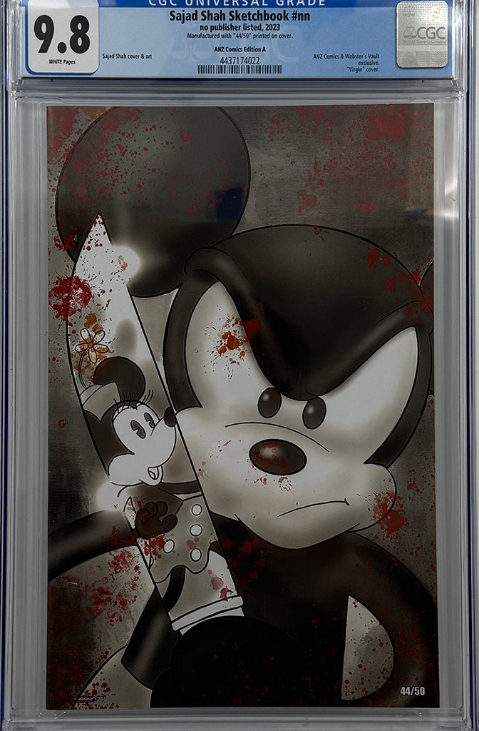 Steamboat Willy Megacon 2024 Sajad Shah Artbook|  Bloody Variant | Limited to 50 | CGC 9.8