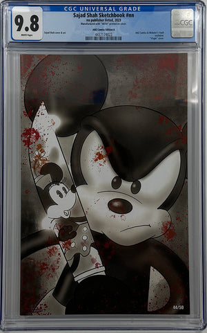 Steamboat Willy Megacon 2024 Sajad Shah Artbook|  Bloody Variant | Limited to 50 | CGC 9.8