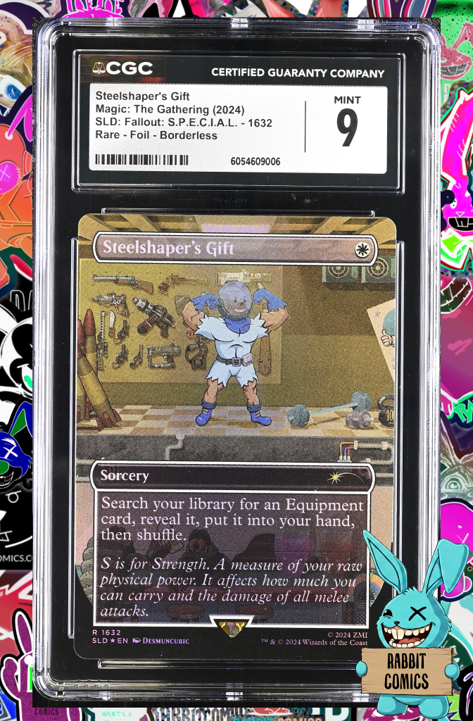 MTG - Secret Lair - Fallout | Steelshaper's Gift | 1632 Rare Foil | CGC 9