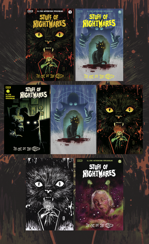 Stuff of Nightmares: The Cat in the Coffin #1 | CVR A, B, C, D, E, I, | 7 Book Bundle