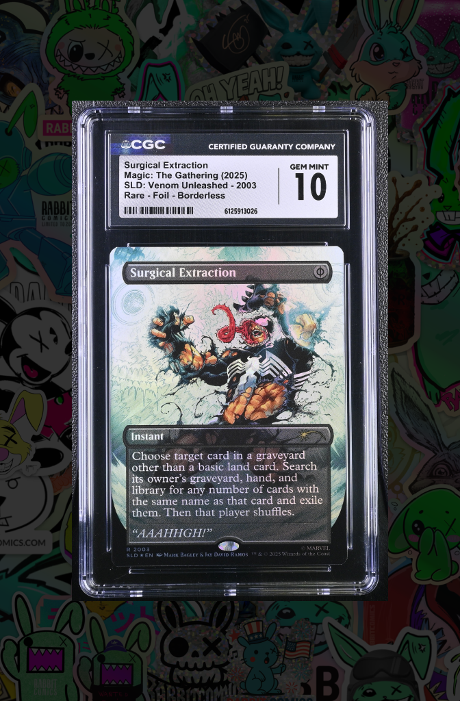 Surgical Extraction | MTG | Spider-Man Secret Lair 2003 | Rare Foil Borderless | CGC 10