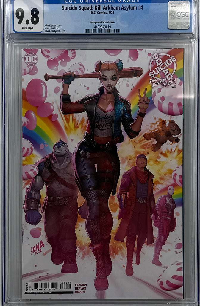 SUICIDE SQUAD KILL ARKHAM ASYLUM #4 | DAVID NAKAYAMA CARD STOCK VARIANT | CGC 9.8