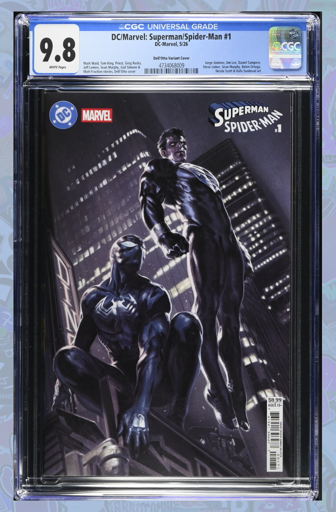 DC MARVEL SUPERMAN SPIDER-MAN #1 (ONE SHOT) CVR G GABRIELE DELL OTTO VARIANT | CGC 9.8